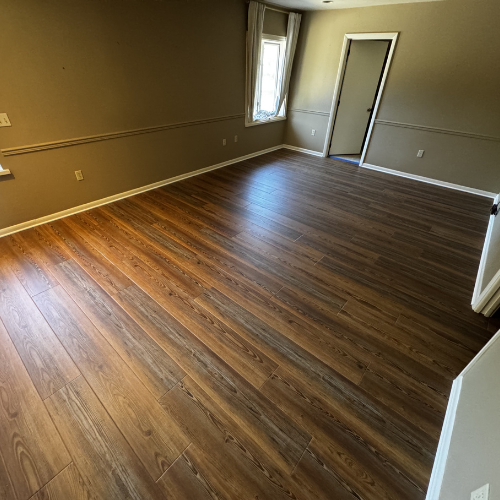 empty room flooring installation